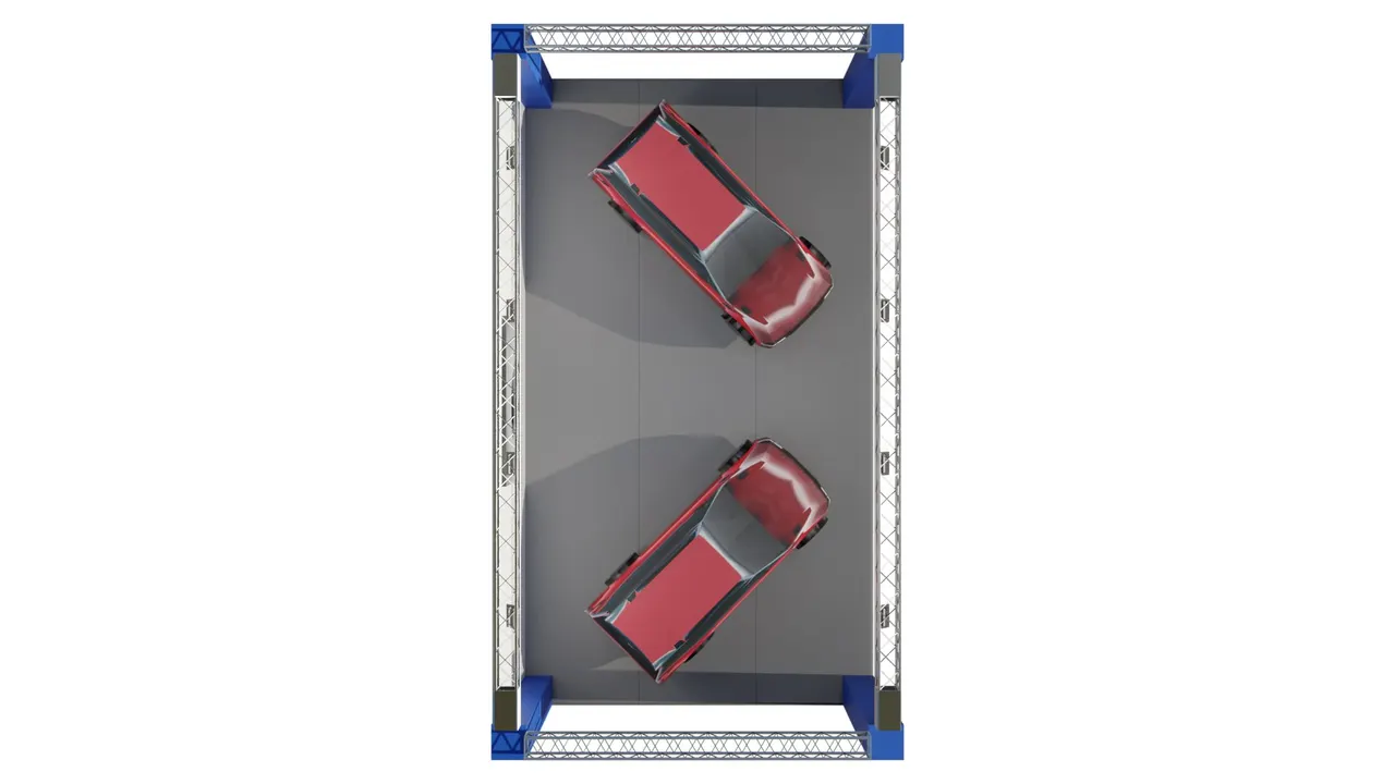 Pianta dello stand Range Rover